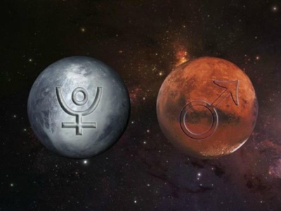 Секстиль транзитного Плутона к Марсу