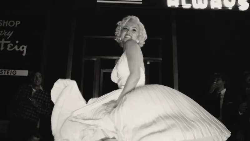 Ana de Armas as Marilyn Monroe in 'Blonde.' COURTESY OF NETFLIX